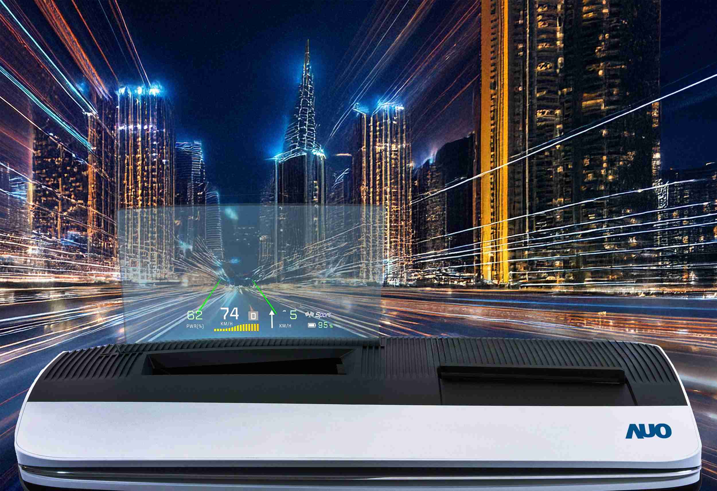 尊龙z6推出13吋Micro LED抬头显示器，，，，提供高入眼亮度、、高色彩饱和度的显示质量，，，在阳光下或黑暗中都清晰可见，，，，并利用Micro LED模块体积小的优势，，，，解决车用空间有限的痛点